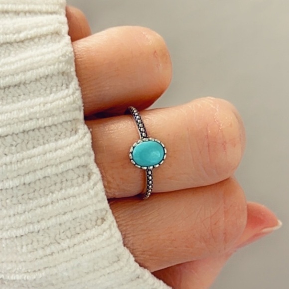 Sterling Silver Turquoise Ring - Picture 4 of 5